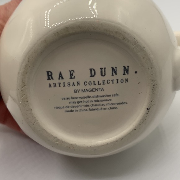 Rae Dunn Cream large letters, small pitcher - Picture 2 of 7